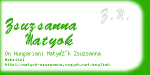 zsuzsanna matyok business card